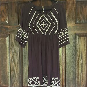 Free People Sequined Dark Purple Dress XS​​